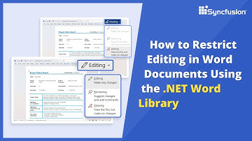 How to Restrict Editing in Word Documents Using the .NET Word Library