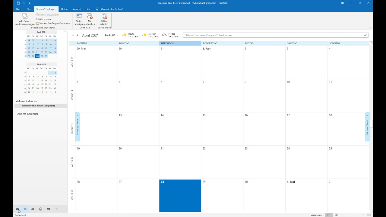 Gmail Kalender in Outlook integrieren YouTube
