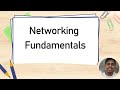 Fundamentals of Networking