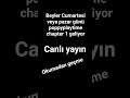 beyler cumartesi tesi veya pazar günü canlı yayın var geliin #ytdayibenionecikarnolur #aboneol