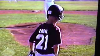 Zabel breaks up a no hitter