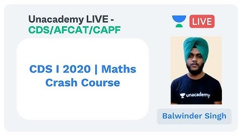 CDS I 2020 | Maths Crash Course | Compound Interest by Balwinder Singh