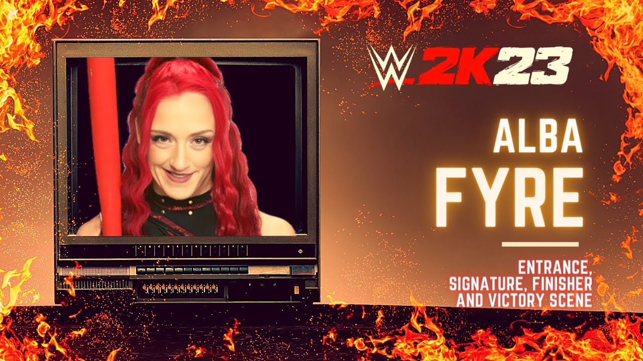WWE 2K23 Alba Fyre Entrance, Signature, Finisher and Winning Animation ...