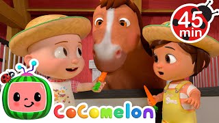 Animals and JJ Loves Vegetables  CoComelon JJ's Animal Time Kids Songs  Animal Songs for Kids