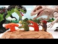 Rescue Dinosaurs In Danger! Scary Indominus Eat Mini Dinosaurs. T Rex, Triceratops 공룡 구출