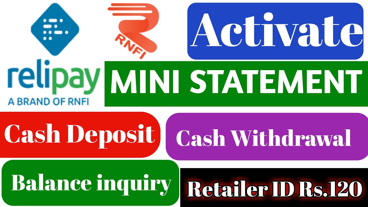 RNFI Mini Statement Bank List | Mini Statement in RNFI Live Bank List | SBI Mini Statement rnfi