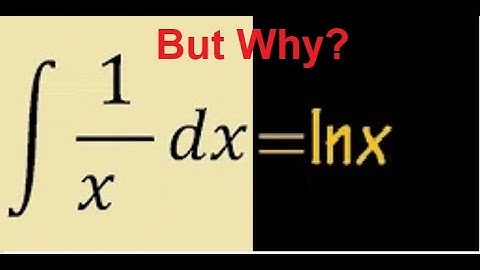 Why Integral of 1/x is ln(x) ? #SoME4