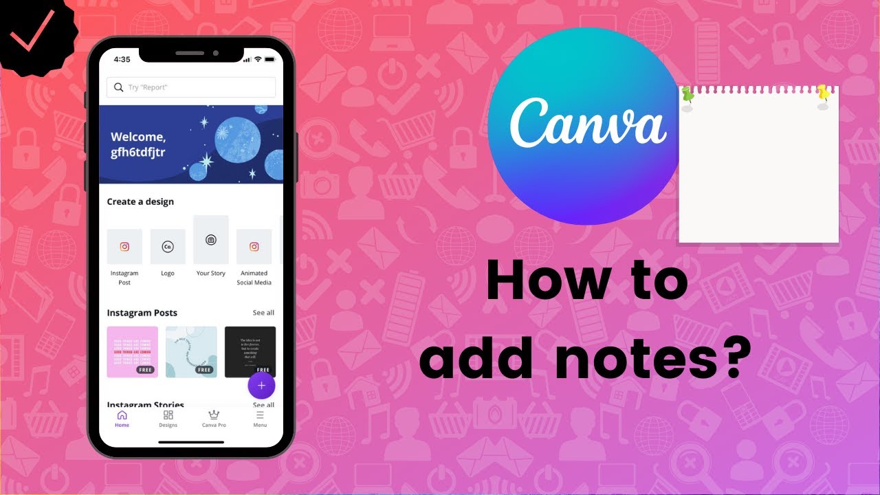 how to share canva presentation with notes