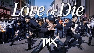 [KPOP IN PUBLIC ONE TAKE] TNX - 'Love or Die' DANCE COVERㅣ@동성로ㅣPREMIUM DANCE Resimi
