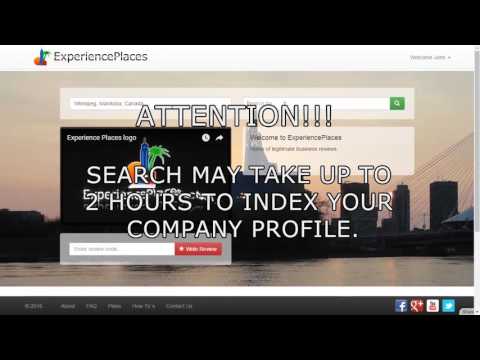 Visibility of active locations - ExperiencePlaces.com tutorial 12