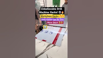Genius Drill Tricks – Real Workshop Skills! 🧠#WorkshopHacks