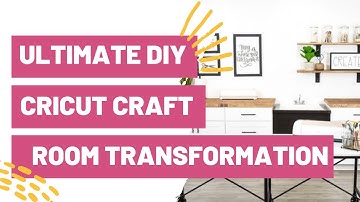 Ultimate DIY Cricut Craft Room Transformation - Perfect for Small Spaces!