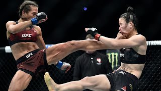 Top 10 Strawweight Knockouts in UFC History #ufc #highlights #brutal #mma #fight #best