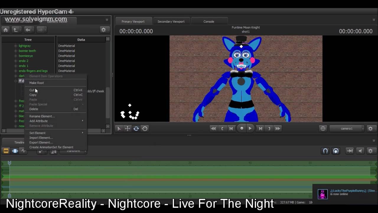[SFM FNAF Speedart] Funtime Moon Knight (My FNAFSL OC) - YouTube