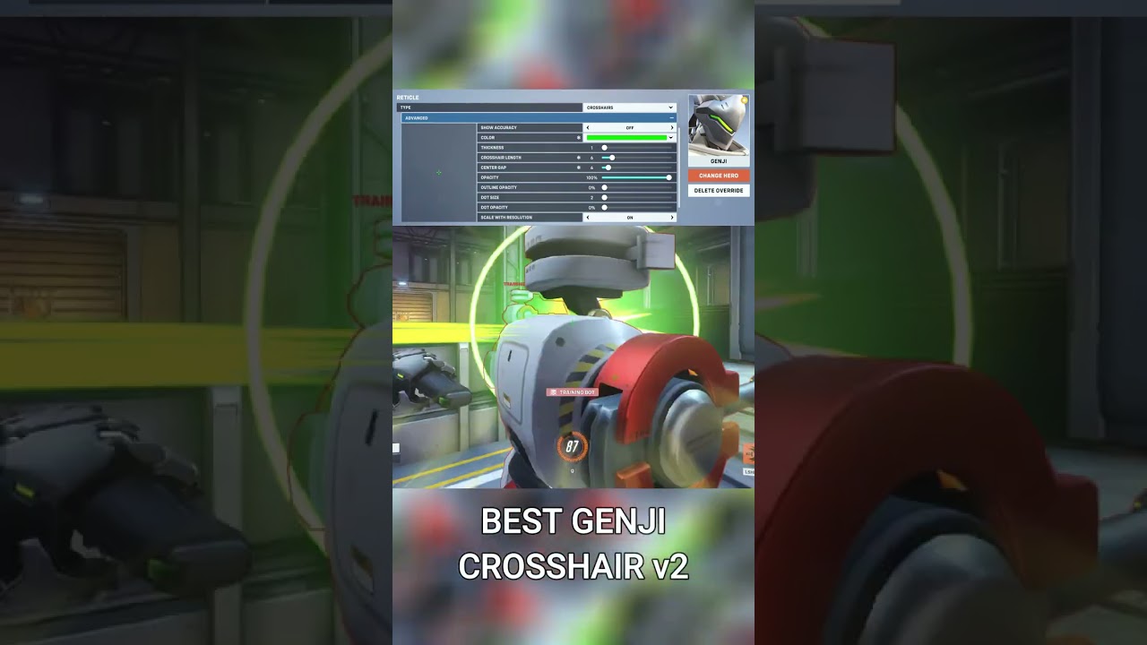 Just trust me #overwatch #overwatchclips #crosshair #overwatch2 #trace, Genji Crosshair