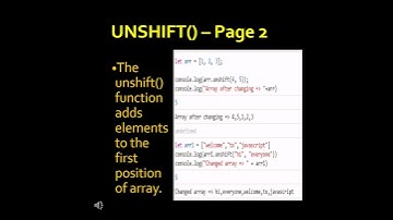 JavaScript Array Functions - Tutorial - UI UX Docs P2 Shorts10A