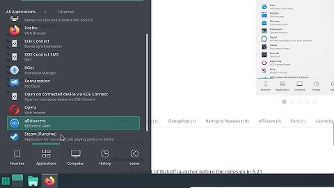 [KDE] Get the old menu back on Plasma 5.21