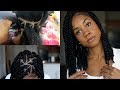 Bob Box Braids Hair Tutorial Using Rubber Band Method