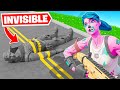 Going INVISIBLE to WIN in Fortnite.. (it worked)