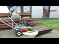 Power cleaning with radial sweeper wr 870 honda  westermann radialbesen