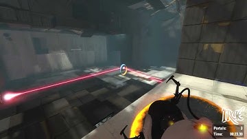 Portal 2 Speed Walkthrough - Chapter 2 Ep 1 - Laser Stairs (PS3/X360/PC)