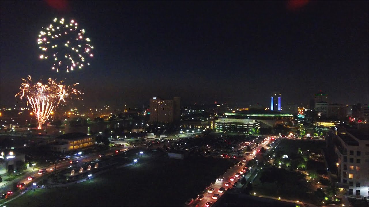 Clutch Studio Downtown Wichita 4th of July Fireworks on The River