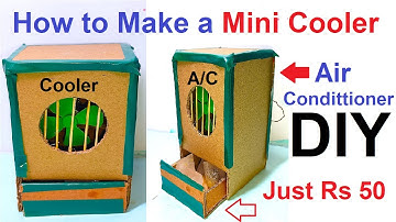 how to make air cooler working model science project exhibition | air conditioner | ac | howtofunda