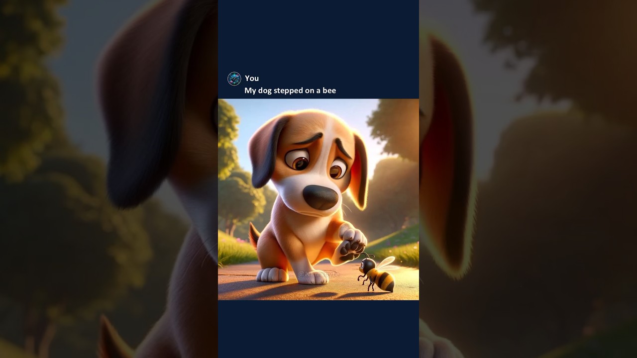 My Dog stepped on a Bee 🐶🐝 