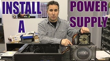 How to install a power supply FAST and EASY