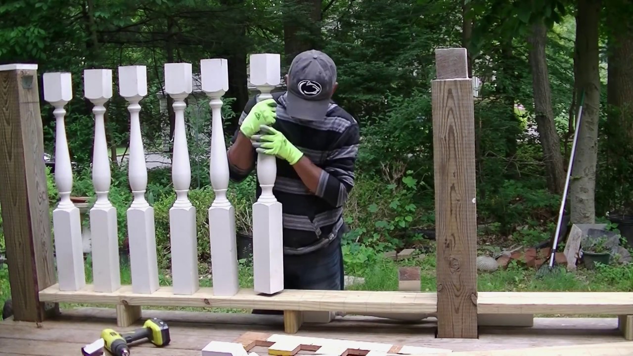How to install wood baluster-DIY - YouTube