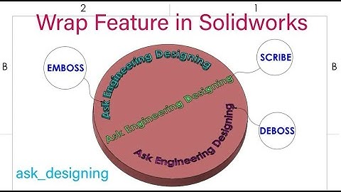 How to write text by using Wrap Feature tutorial in solidworks #mechanicaldesign #solidworks