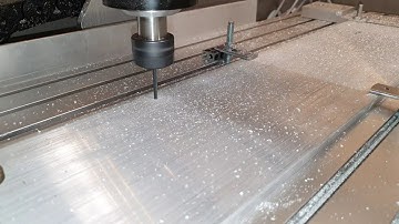 6040 CNC Router - trail n error drilling holes for new x axis - (Linear rail upgrade part 3)