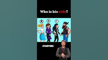 Who is his wife? #riddle #riddles #guesswho #mindgames #shorts #shortsvideo #foryou