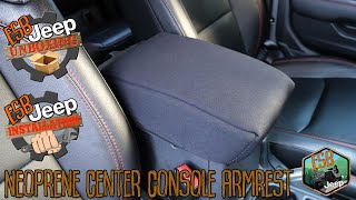 Neoprene Center Console Armrest for JT Gladiator & JL Wrangler