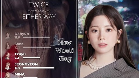 How Would TWICE sing Either Way by IVE