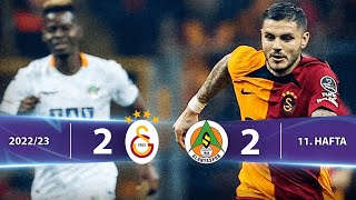 Galatasaray - C. Alanyaspor (2-2) Highlights/Özet | Spor Toto Süper Lig - 2022/23