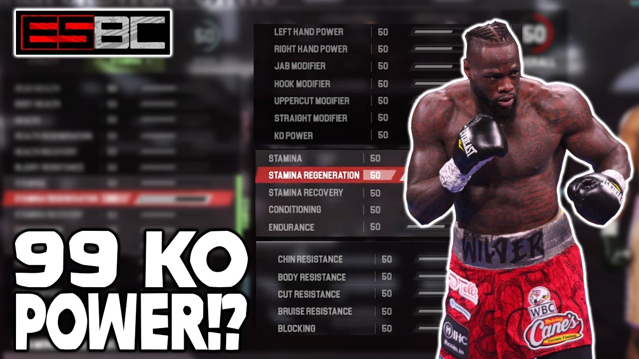 ESports Boxing Club What will *Wilders* stats be in ESBC!?! YouTube