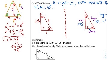 7.4-Special Right Triangles video #2
