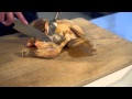 Partering af stegt kylling