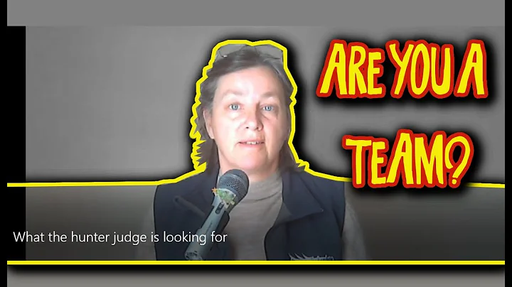 What the hunter judge is looking for - Just these ...