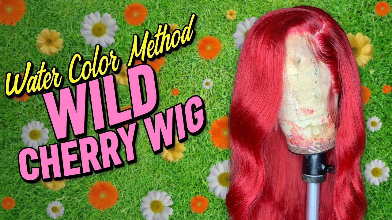 Adore Wild Cherry Red Water Color Method Ft Adore Hair Dye 30 Inch Hair Youtube