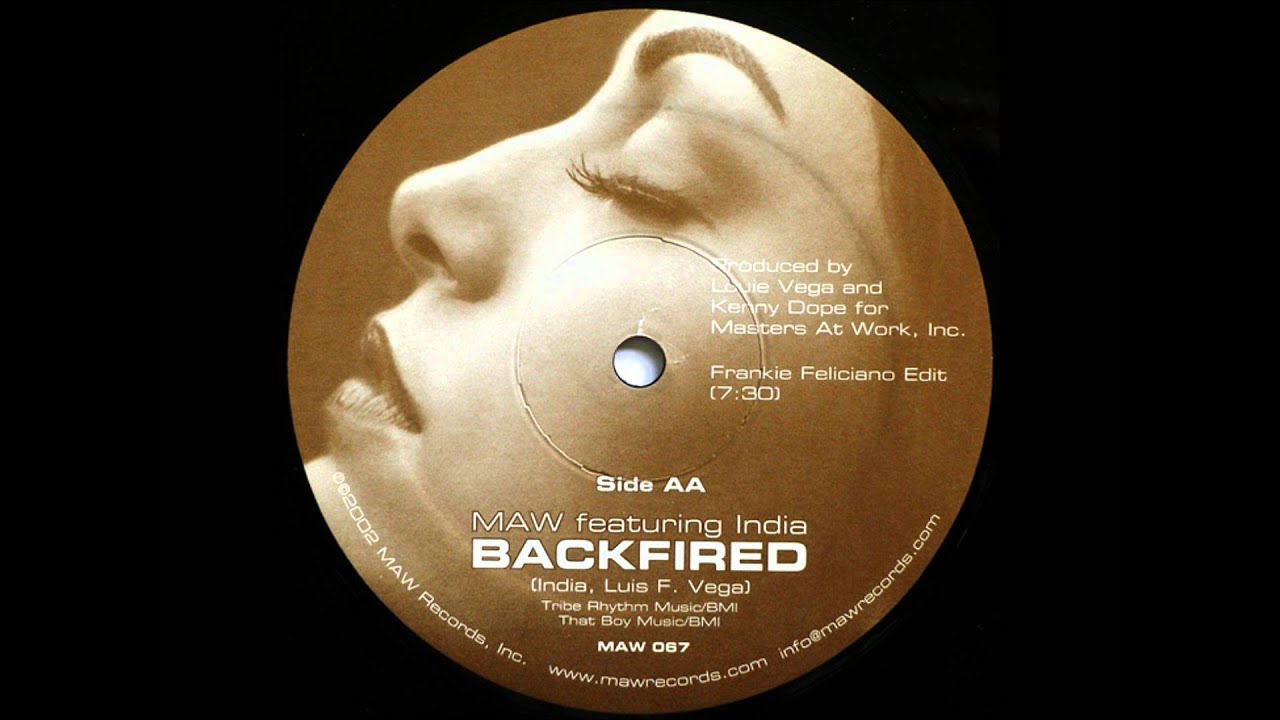 MASTERS AT WORK feat. INDIA - Backfired (Main MAW Mix).wmv