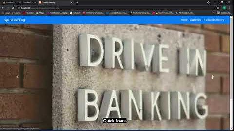 Basic Banking System Website (TASK 1 - GRIP at The Sparks Foundation)