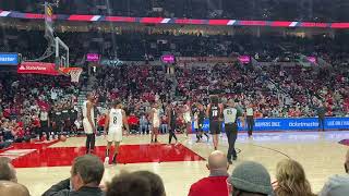 Anfernee Simons Acrobatic finish (court side POV)