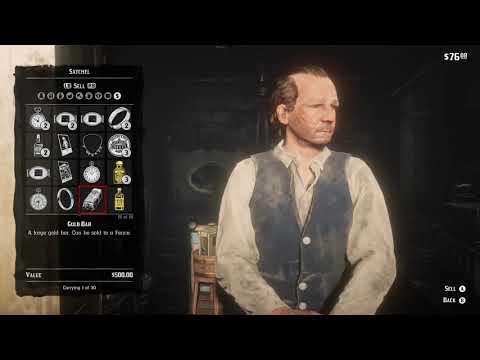RDR 2: Sell Gold Bar for Cash