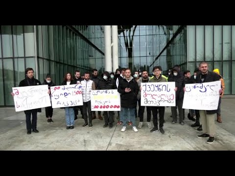 \"ჩვენი ხელისუფლება ცდილობს გადაარჩინოს რუსული ეკონომიკა\"- ნაცმოძრაობის ახალგაზრდულმა ფრთის აქცია
