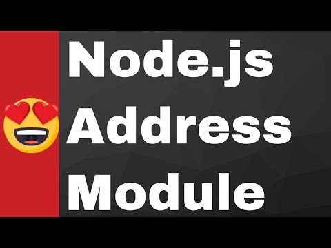 Node.js Print IP Address Mac Address and DNS Using Address Module