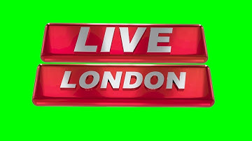 Green screen Footage | Live London 3D Logo Animation Loop