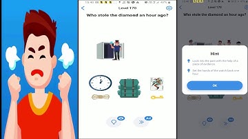 Easy Game Level 170 : Who stole the diamond an hour ago?