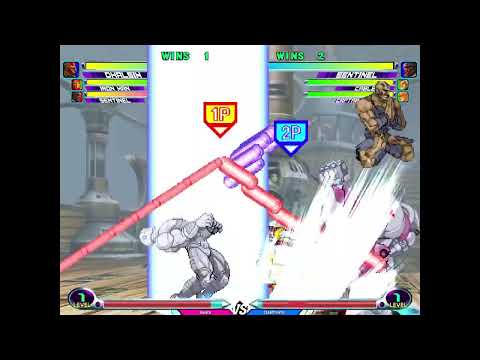 MvC2 Dhalsim / Iron Man / Sentinel 160% rush, mix, FSD to DHC, yoga blast extender sequence 12/20/23